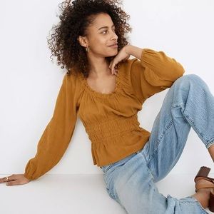 NWT | Madewell | Sophia Top in Textured Plaid